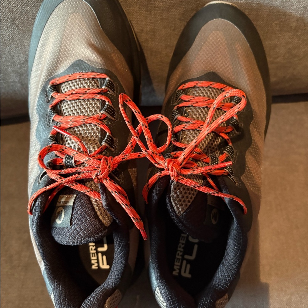 Merrell Men's Black and Red Athletic Shoes